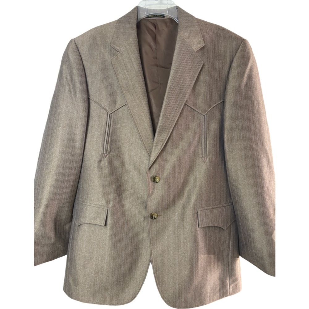 Light brown Circle S Western Blazer Size 42 Regular